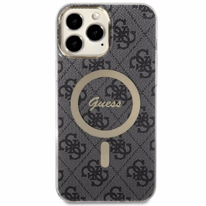 Guess GUHMP13XH4STK iPhone 13 Pro Max 6.7" musta/musta hardcase 4G MagSafe