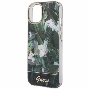 Guess Jungle Collection iPhone 14 -kotelo - vihreä