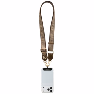 GUESS yleishihna GUUCNP4DGMW (4G PU -hihna, kiinnitin, Strass-metallilogo) ruskea