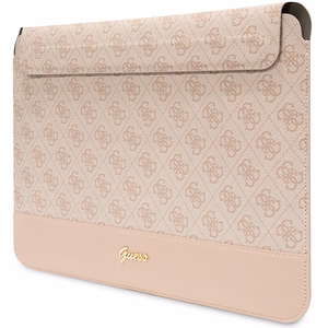 Guess 4G Stripe Metal Logo Suojakuori 14 tuuman kannettavalle - vaaleanpunainen