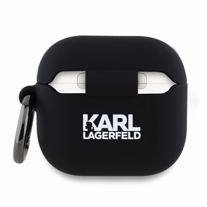 Karl Lagerfeld Silikoninen Choupette Head 3D Suojakuori AirPods 4 - Musta