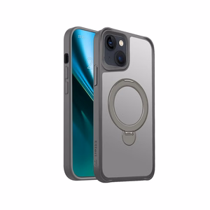 Etteri Matte Mag Ring kuori iPhone 13 6,1 harmaa