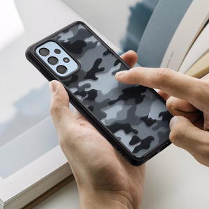 Ringke Fusion Fusion Matte tpu tapauksessa kehys Samsung Galaxy A73 musta musta