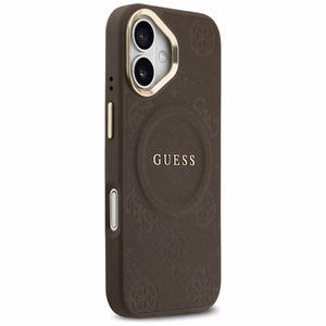 GUESS Peony Hot Stamp MagSafe -suojakuori iPhone 17 - ruskea