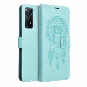 MEZZO lompakkokotelo XIAOMI Redmi Note 11 / 11S unisieppari-kuvio, vihreä