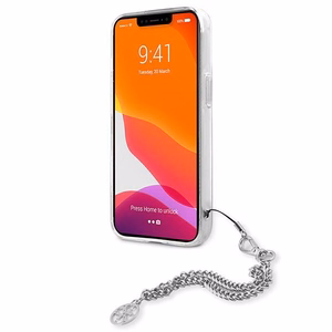 Guess GUHCP13SKPESI iPhone 13 mini 5.4" hopea/hopea kotelo Peony Chain Collection -mallisto