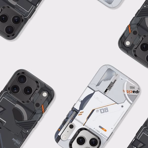 Benks Dynamic Magnetic Mecha -suojakuori (D070) Iphone 17 Pro Maxille, musta (kameran ohjauspainike)