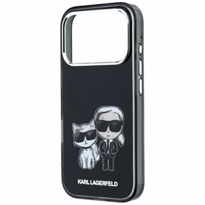 KARL LAGERFELD -kotelo mallille IPHONE 18 Pro /17 Pro MagSafe-yhteensopiva (Bodies Sketch) (väri: musta)