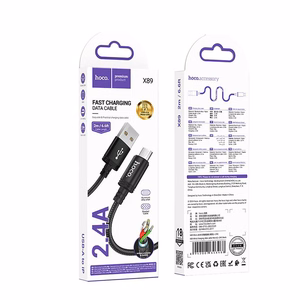 Hoco USB-A - Micro USB -kaapeli 2,4A 2 m X89 musta