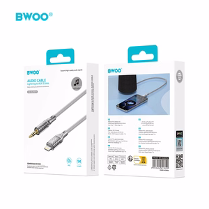 BWOO AUX-kaapeli Lightning - 3.5mm Jack ääni AUX073