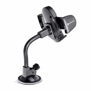 Autopidike puhelimelle Forcell F-Grip Oval 17 cm tuulilasiin / kojelautaan / tuuletusaukkoon musta