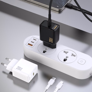 Dudao A26LEU PD 20W GaN USB-C Wall Charger with USB-C to Lightning Cable - Black