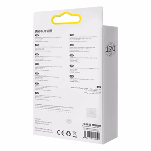 USB Cable Baseus "CAJY000205" Violet "Type-C / Lightning" 200cm (up to 20W)
