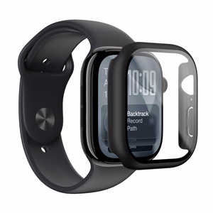 AmazingThing Radix Karkaistu lasi -näytönsuoja kotelolla Apple Watch Series 11 46mm:lle - musta