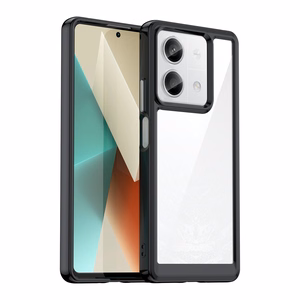 Outer Space Case geelireunainen suojakuori Xiaomi Redmi Note 13 Pro:lle - musta
