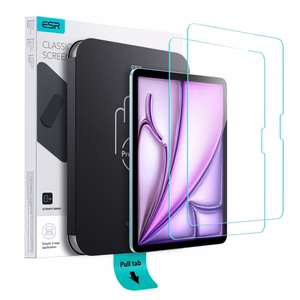 ESR UltraFit Karkaistu lasi 2-pakkaus iPad Air 11 tuumaa (2024/2025/2026)