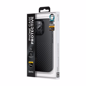 Benks Montage Magnetic Armor Pro Kevlar Case Metal Frame 600D+1500D (MF65) for Iphone 16 Pro black (Camera Control Button)