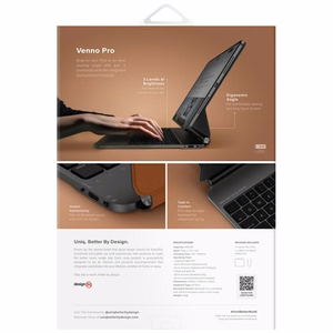 Uniq Venno Pro Magneettinen Smart-suojakuori näppäimistöllä iPad 11 2025 / iPad Air 11 2024 / 2025 / iPad Pro 11 2018 / 2020 / 2021 / 2022 / 2024 - Ruskea