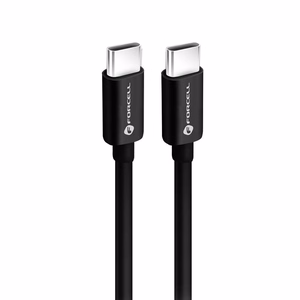Kaapeli USB C - USB C Forcell F-Energy QC4.0 PD 3A 60W 2 m C338 musta