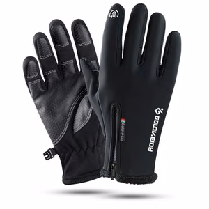WINTER SPORT SMARTPHONE GLOVES - INSULATED BLACK