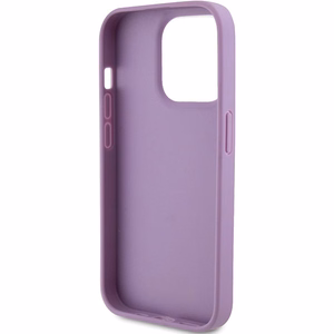 Guess Suojakuori iPhone 15 Pro 6,1:lle GUHCP15LP4EPMU vaalea violetti HC PU Quilted 4G Classic