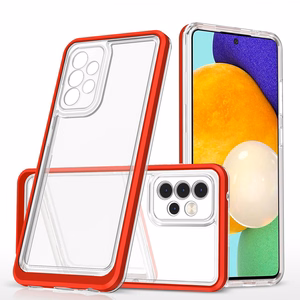 Clear 3in1 Case for Samsung Galaxy A13 5G Frame Gel Cover Red