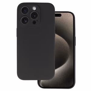 Back Case MATT Suojakuori iPhone 16:lle musta