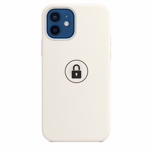 Puhelimen suojakuori "Silicone Case v2" iPhone 12 (12 Pro):lle / valkoinen / pakkauksessa