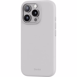 Benks Magneettinen Vita Pro silikoninen suojakuori iPhone 16 Pro Max:lle harmaa