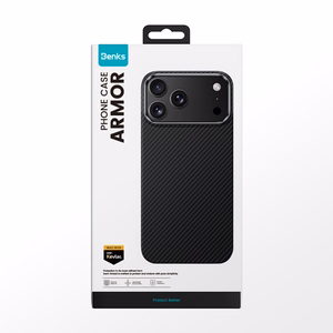 Benks Magneettinen Armor Air Kevlar Suojakuori Metal Frame 600D (0070) iPhone 17 Pro Max:lle musta