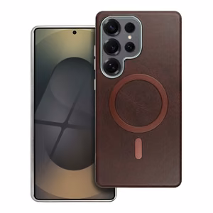 Case for Samsung A26 Gentleman Mag Cover compatible with MagSafe brown