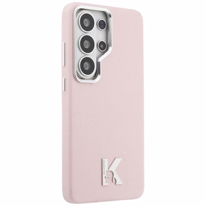 Karl Lagerfeld K Metal Logo MagSafe suojakuori Samsung Galaxy S26 Ultra vaaleanpunainen