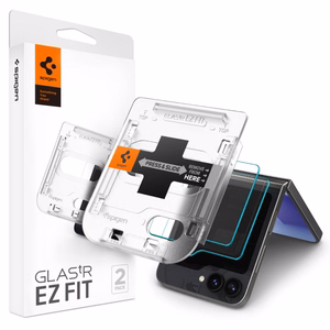 Spigen Karkaistu lasi Glas.tR EZ Fit 2 kpl Galaxy Z Flip 6 - läpinäkyvä