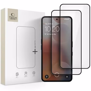 Tech-Protect Glass Fit+ 2-pakkaus Karkaistu lasi Nothing Phone 3A / 3A Pro:lle - musta