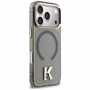 Karl Lagerfeld IML K Head Logo MagSafe Suojakuori iPhone 17 Pro Max:lle - Musta