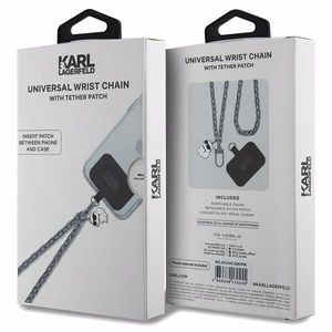 KARL LAGERFELD käsihihna KLUCHCSKPK (Wrist Chain Choupette) hopeinen