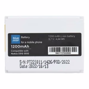 Akku Nokia 3310 / 3510:lle 1200 mAh Blue Star