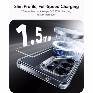 ESR Classic Hybrid MagSafe Suojakuori Samsung Galaxy S26 Ultralle - Läpinäkyvä