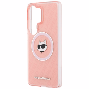 Karl Lagerfeld IML Repeated Choupette MagSafe Case for Samsung Galaxy S26 Ultra - Pink