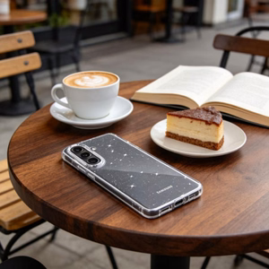 Tech-Protect FlexAir Suojakuori Samsung Galaxy A57 5G:lle kirkas glitter