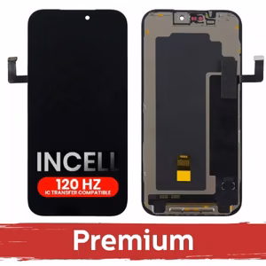 LCD-näyttö iPhone 17 Prolle, musta (120Hz / INCELL / Premium) /*irrotettava IC*/