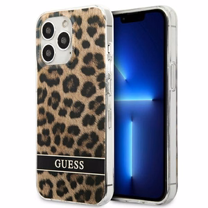 Guess GUHCP13LHSLEOW iPhone 13 Pro / 13 6.1" ruskea/ruskea kovakotelo Leopardi