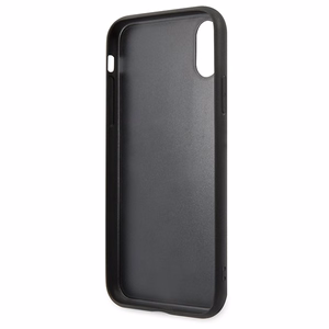 Karl Lagerfeld Saffiano Karl&Choupette Head case for iPhone X/XS - black