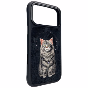 Nimmy Lucky Fashion Cat MagSafe Suojakuori iPhone 17 Pro - Musta