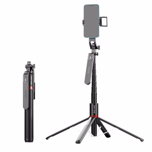 Blavec Selfie Stick Aluminium Fusion P-08 jalusta + kaukosäädin + 1 lamppu 2,2 metriä (SSFP08-TR1LB22) musta