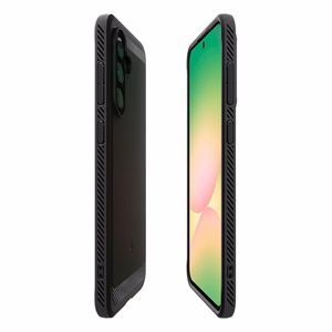 Spigen Rugged Armor Suojakuori Samsung Galaxy A56 5G:lle - musta