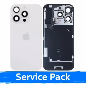 Takakansi, yhteensopiva Apple iPhone 16 Pro:n kanssa / Valkoinen titaani / (Service Pack)