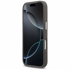 Karl Lagerfeld Suojakuori iPhone 17 Pro:lle KLHCP17LPSFDHPOG (FW Grained PU W/ K&C Heads Pin & Logo) - Harmaa