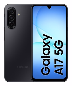 Samsung Galaxy A17 5G -puhelin, 17 cm (6.7"), hybridi-Dual SIM, USB-C, 8 GB, 256 GB, 5000 mAh, musta