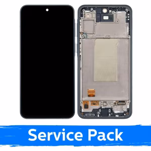 LCD-näyttö, yhteensopiva Samsung A376 A37 5G -mallin kanssa, kehyksellä / harmaavihreä / (huoltopaketti)